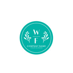 WF Beauty vector initial logo