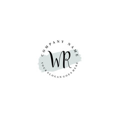WR Beauty vector initial logo