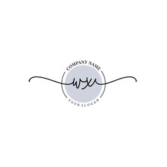Obraz premium WX signature logo template vector