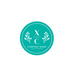XC Beauty vector initial logo