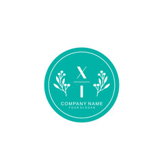 XI Beauty vector initial logo