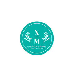 XM Beauty vector initial logo