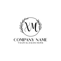 XM Beauty vector initial logo