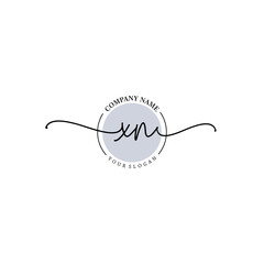 XN signature logo template vector