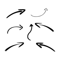 Vector set of graphic arrows