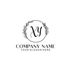 XY Beauty vector initial logo