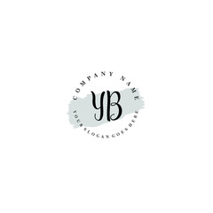 YB Beauty vector initial logo