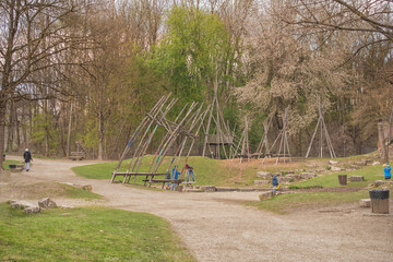 summer view of the park, Ingolstadt	