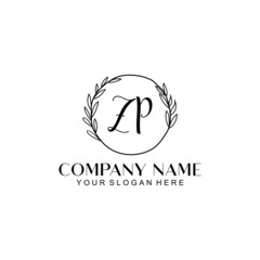 ZP Beauty vector initial logo