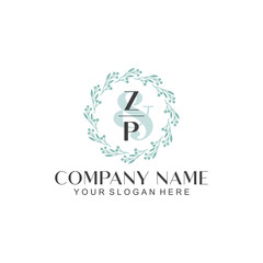 ZP Beauty vector initial logo