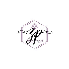 ZP signature logo template vector