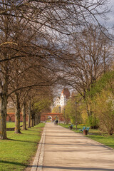 summer view of the park, Ingolstadt	