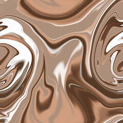 Seamless pattern. Abstract brown wood background. The texture of the flowing liquid. Fresh paint effect. Imitation of marble and stone. Modern futuristic backdrop. For textiles and wallpapers.	
