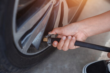 Drivers closely monitor air pressure and fill the tires.