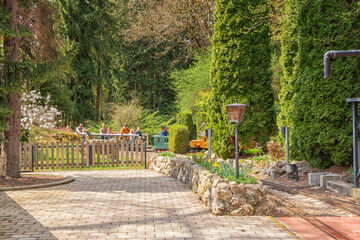 Animals in the German Zoo in Augsburg
