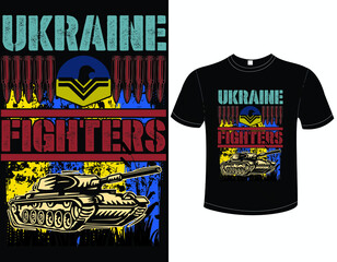 Ukraine fighter_Veteran T Shirt Design