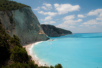 Walking down Katsiki beach
