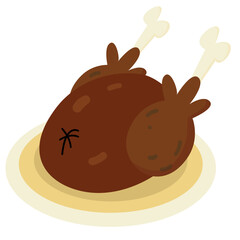 Happy Thanksgiving Holiday Elements