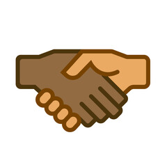 handshake logo icon vector illustration