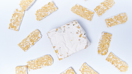 Tempeh isolated on a white background