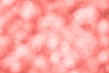 Bokeh circle with pink sparkles background. Red glitter backdrop. texture. New year luxury snow. Copyspace. Shimmer confetti wallpaper. Dreamy shiny design detail