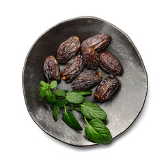 Big Dates Isolated. Date Palm Fruits