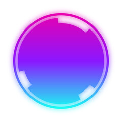 glow circle hud frame
