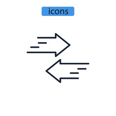 Compare icons  symbol vector elements for infographic web