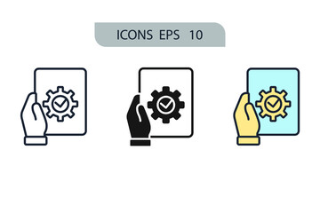 survey icons  symbol vector elements for infographic web