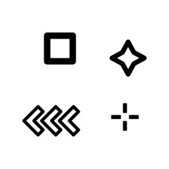 Fototapeta premium black memphis element 