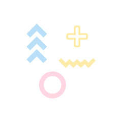 Fototapeta premium memphis element 