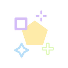 Obraz premium memphis shape element 