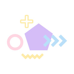 Obraz premium memphis shape element 