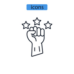 Motivation icons  symbol vector elements for infographic web