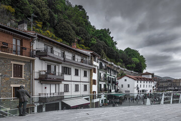 Fototapeta na wymiar Architecture and Buildings of San Sebastian in the Basque Country