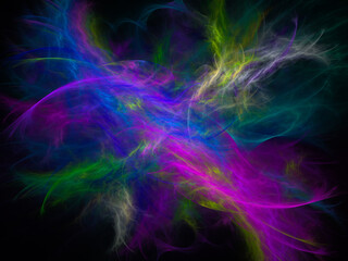 Abstract background illustration, modern hipster futuristic fractal flame graphic. colorful surreal poster, banner