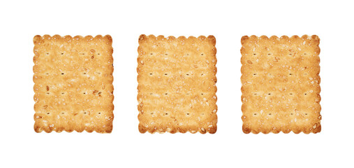 Crispy cracker according to recipes. Sweet cookies on a bun background