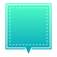 gradient square speech balloon
