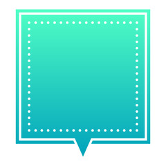 gradient square speech balloon
