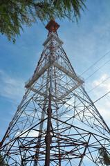 View of one of the highest Kodaikanal TV Tower, Tamil Nadu, India