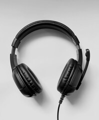 Headphones isolated on white background.