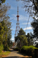 India's third tallest television tower in Kodaikanal, Tamil Nadu, India