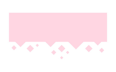 pastel art rectangle banner
