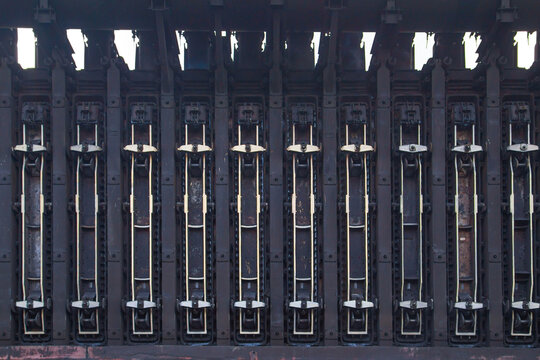 Coke oven battery on steel works.
