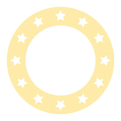 pastel circle frame
