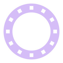 pastel circle frame
