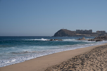 Sunny beach in Los Cabos, Mexico 