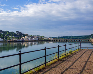 Fototapeta premium Scenic walk along the Quayside at Bideford in North Devon