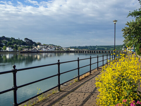 Scenic walk along the Quayside at Bideford in North Devon