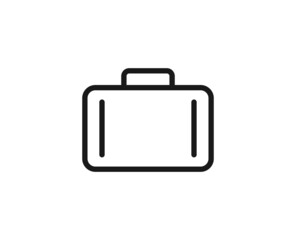 Case line icon on white background